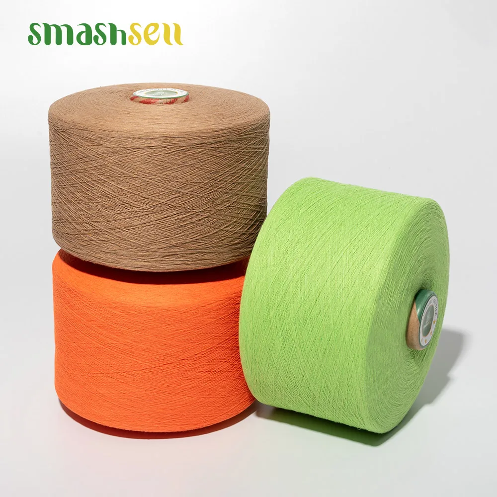 Recycle dty cotton yarn 30/1 20/1 cotton carded yarn for machine knit sock recycled yarn for knitting sock