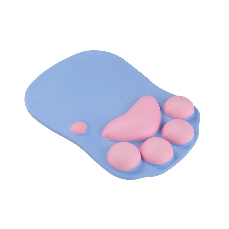 Custom cute cat paw mouse pad personality cute pet office home wrist pad