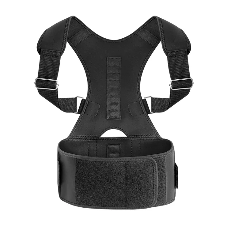Wholesale Adjustable Neoprene Magnetic Posture Corrector Brace Upper Back support belt Correction Back Support Brace