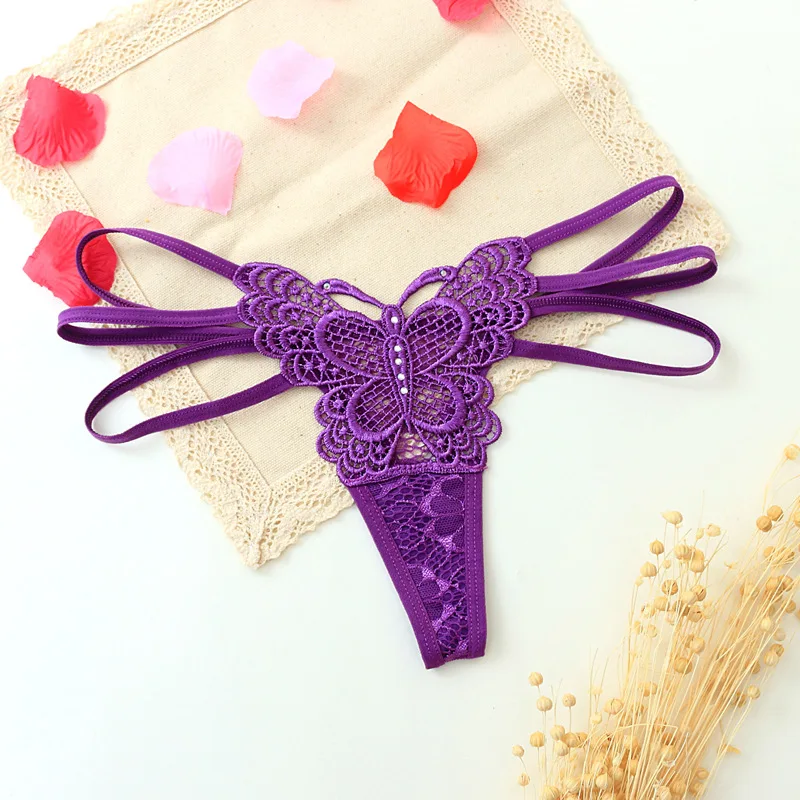 Sexy butterfly sexy panties women fashion hollow lace