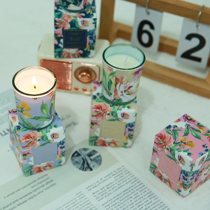 WELLNESS Holiday Ornament Scented Soy Wax Candle Luxury Custom Glass Jar Essential Oils Perfume Candles & Home Fragrance Gift