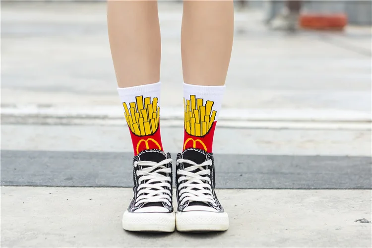 Wholesale Funny Cute Fruit food Animal Sock For Women Bulk Custom Premium Cotton Socks Women