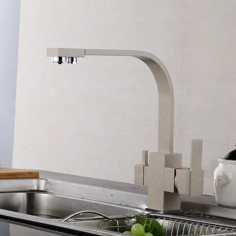 Dual Handle 3 in 1 Water Filter Purifier Faucets Kitchen Taps Faucet Sink Faucet