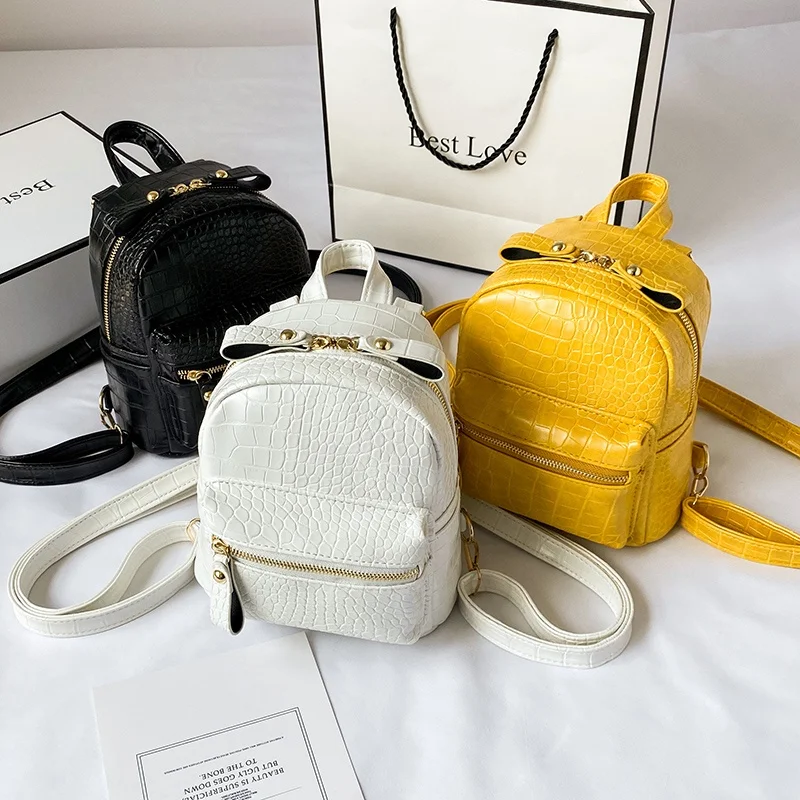 2021, модная маленькая милая женская сумка из искусственной кожи, рюкзак для девочек, мини-рюкзак для путешествий и школы для женщин