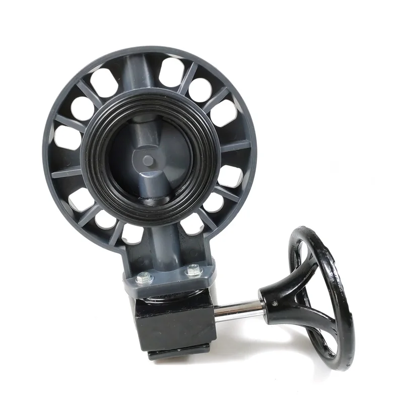 High Quality With Nice Price 1'-8' PVC Red Handle Compact Butterfly Valve