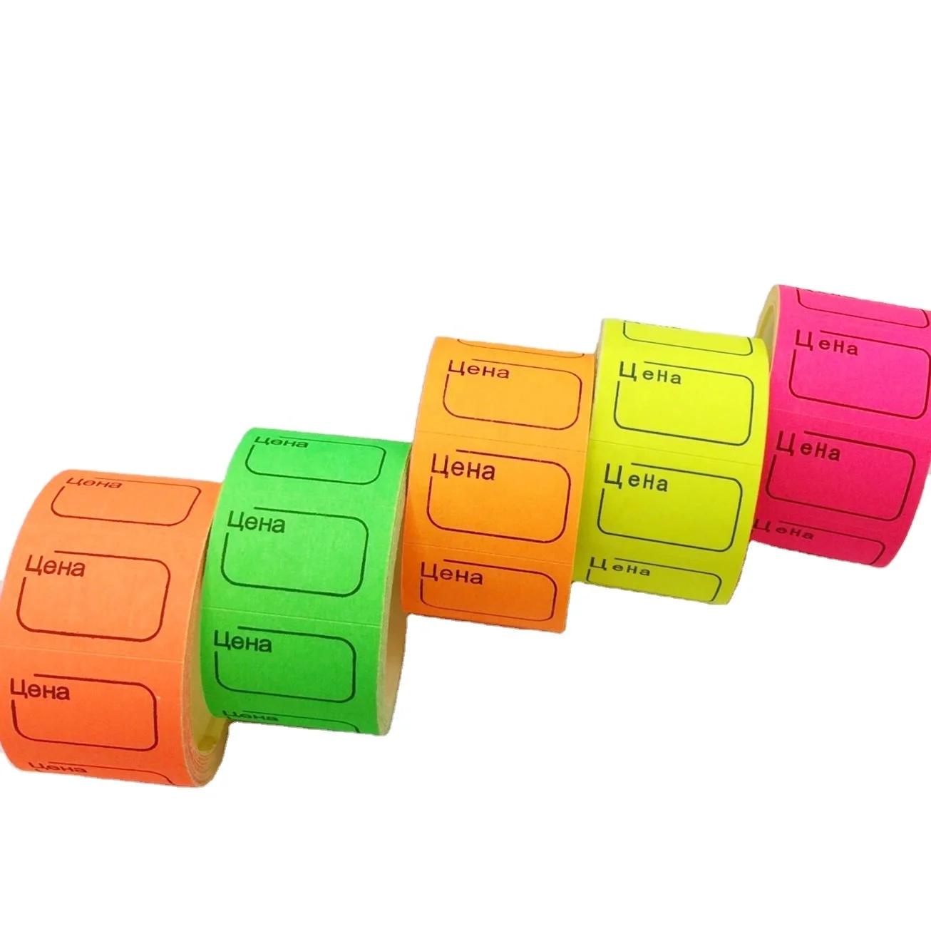 hot selling Kazakhstan price tag color Uzbekistan price label self adhesive price sticker