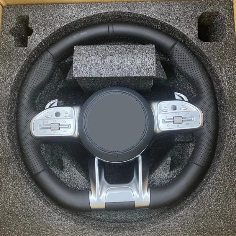 Full Leather Sport Steering Wheel For Mercedes Benz E S Class W223 C217 W213 W205 W206 W212 W213 C238 S400 S450 SL63 AMG