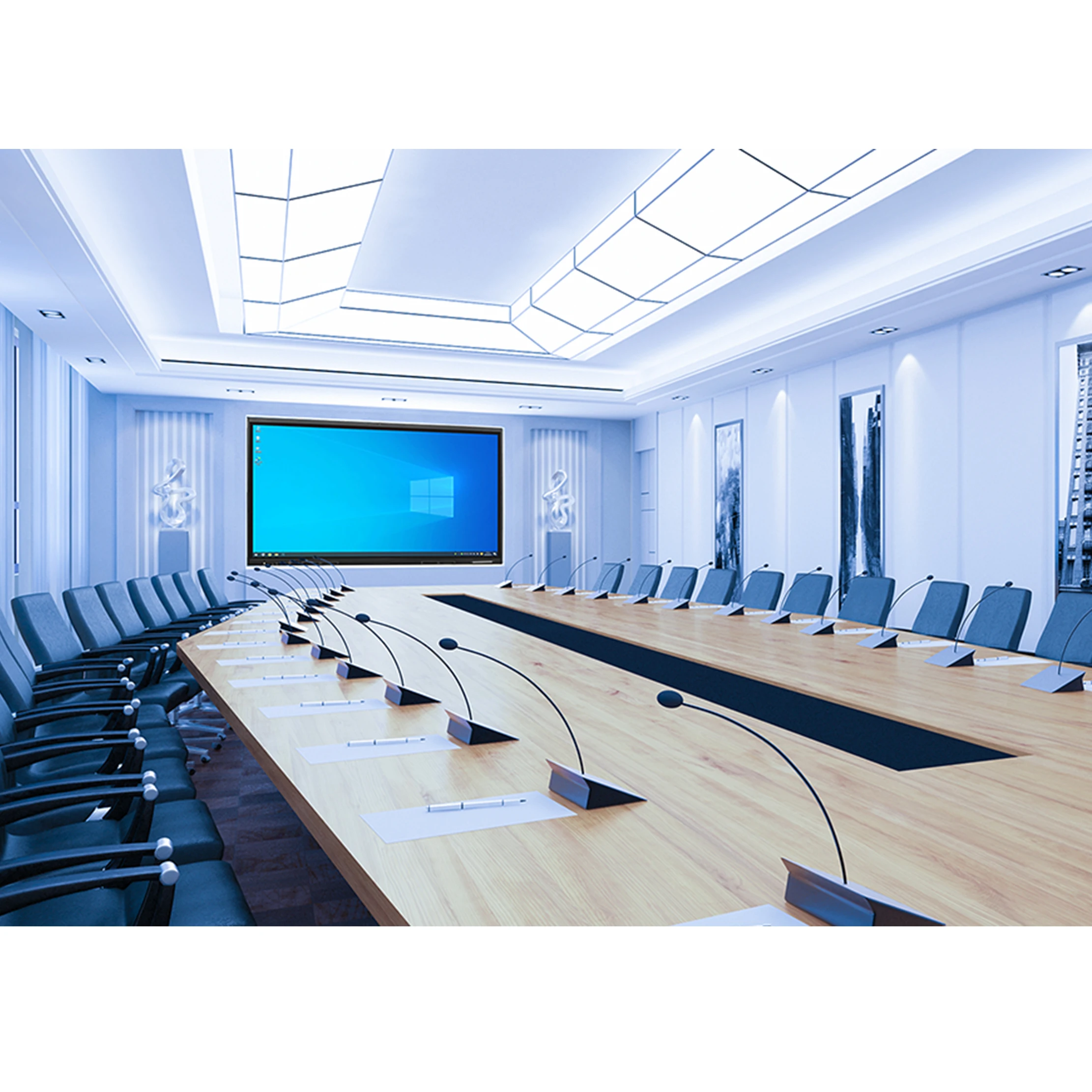 Widescreen Free Standing 75' Intelligent Conference Tablet Wireless Wifi Android All-in-One Conference Machine
