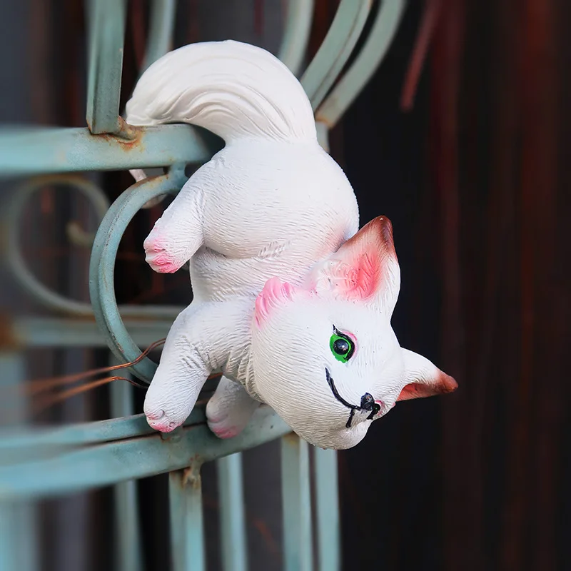 New Flower Pot Ornament Cute Animal Fox Hanging Garden Pots Small Decoration Resin Animal Pendant for Garden