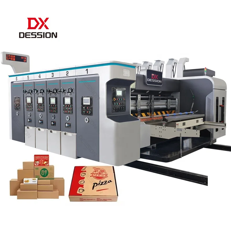 Full Automatic Die-Cutting Machine Automatic Paper Carton Making 2-5 Colors Printing Slotting Die Cutting Machine Manufacturer