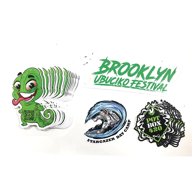 Custom Cute paper adhesive PVC Vinyl customized printed Die Cutting Waterproof Sticker Logo Printing Stickers