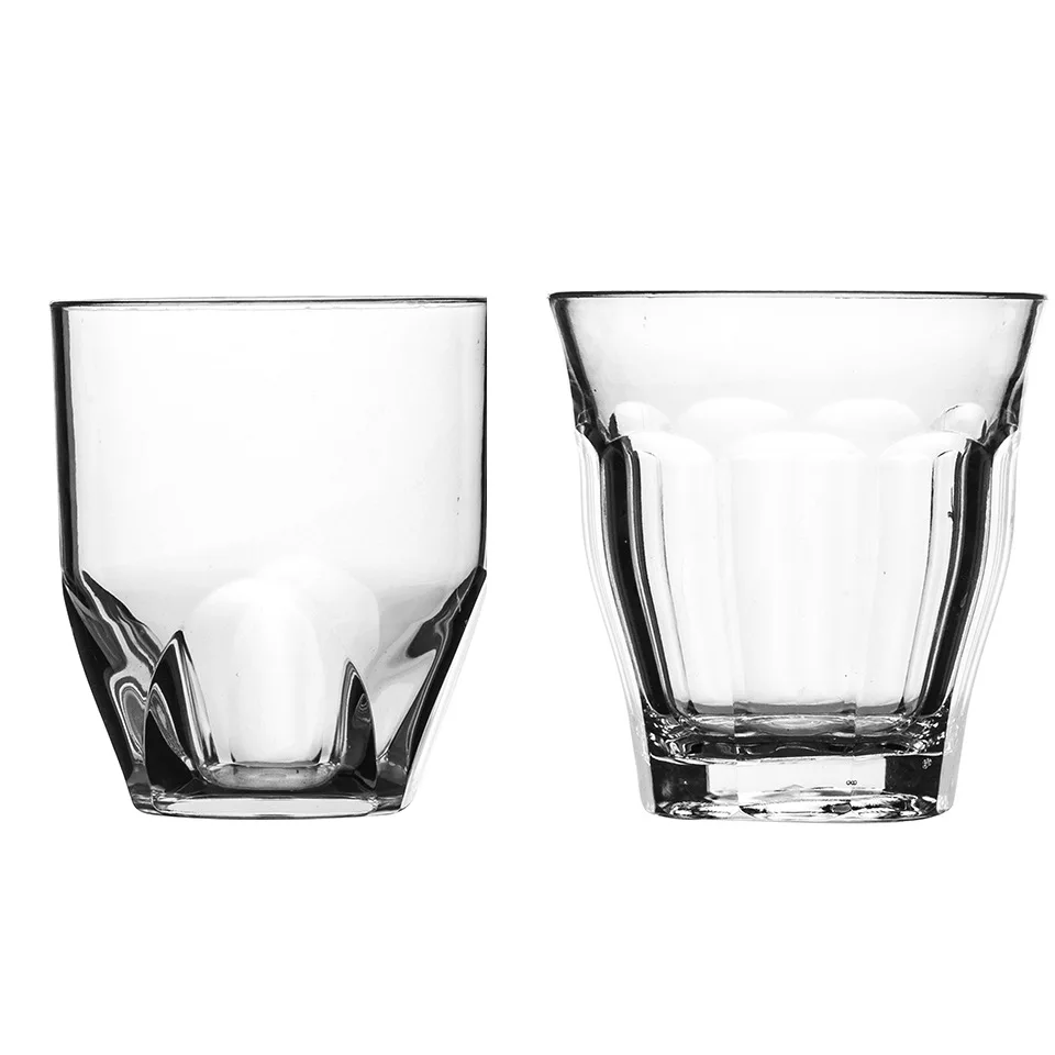 Crystal Custom Logo Shape Size High Quality Plastic Stemless Wine Glass