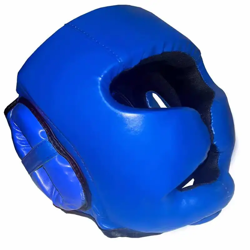 PU Leather 6 Pieces Sparring Gear Set Martial Arts Sanda Wushu Equipment Gear Set Boxing Protective Gear Set