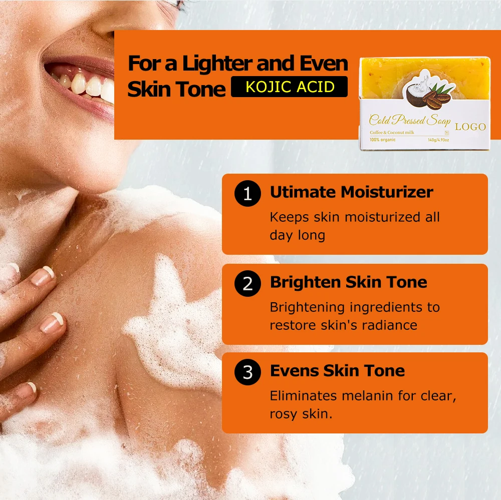 Honey Kojic Acid Black Women Brightening Face Lightening Acne Treatment Papaya Soap