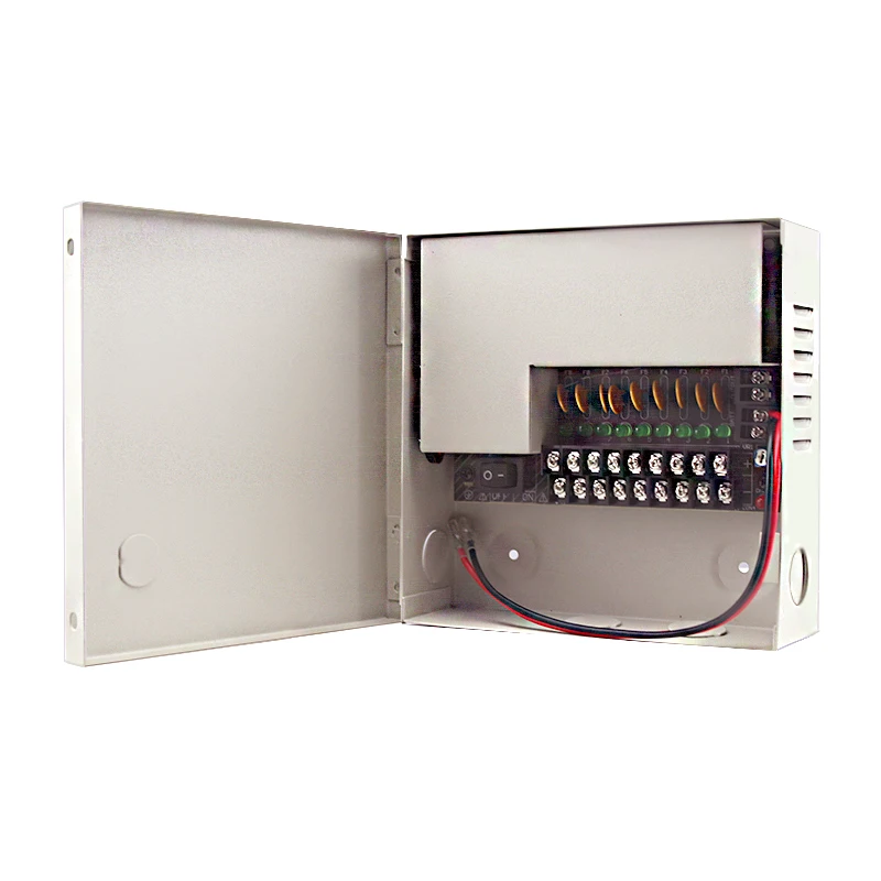 60W 9CHs Multiple Output Ports UPS Power Supply Box DC 12V 5A With Battery Backup Space