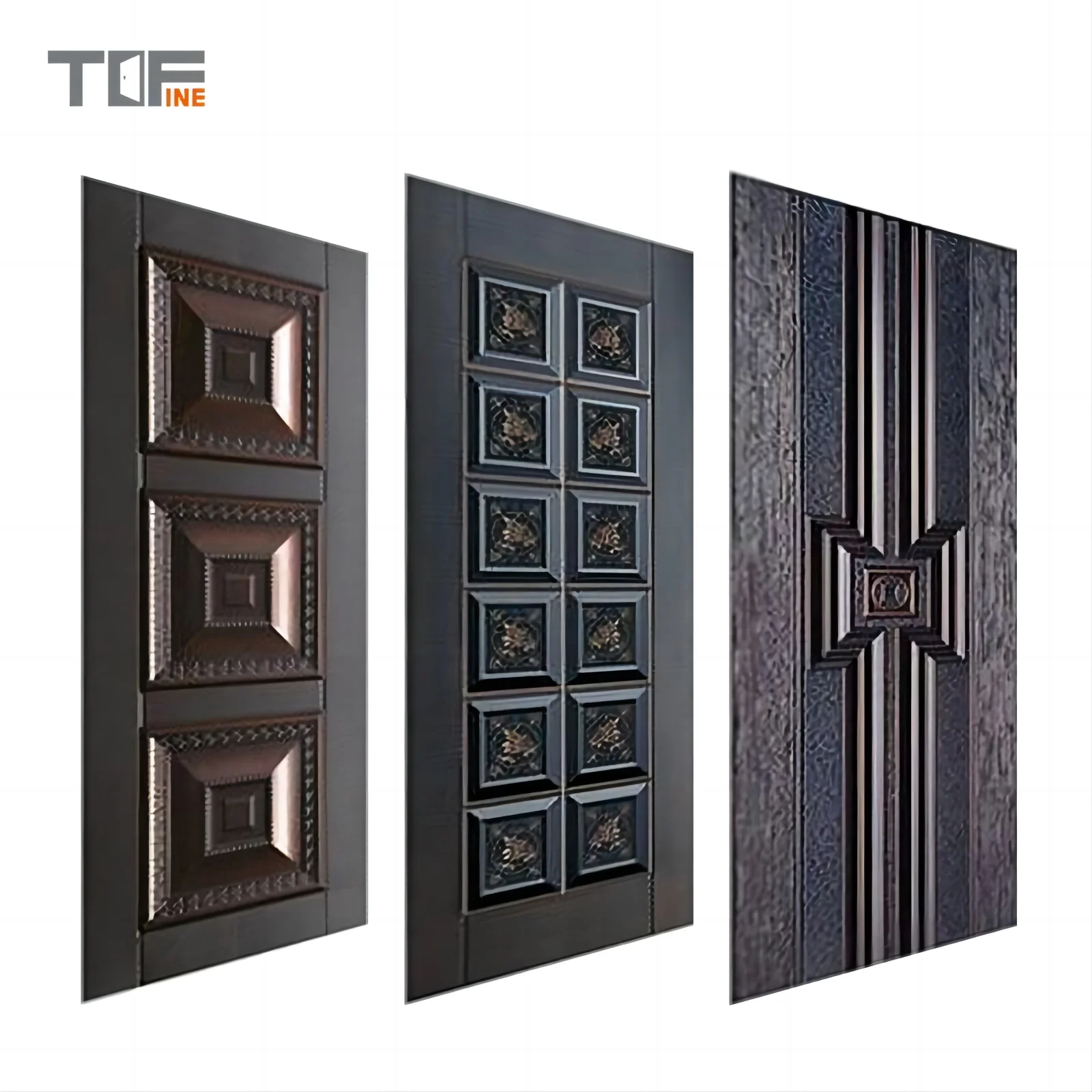 American Steel Doors Panel Security Metal Interior Swing Knock-down Frame 6 Panel Steel Panel Door
