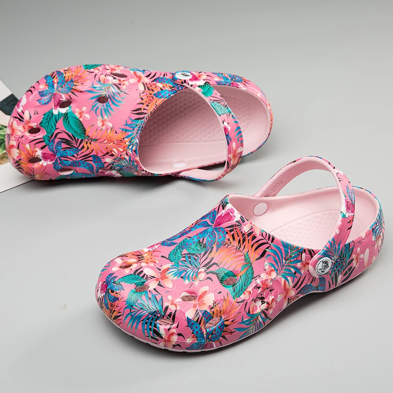 Сандалии мужские с перфорацией, пляжная обувь, плоская подошва, шлепанцы, Эва, черные, лето 2021