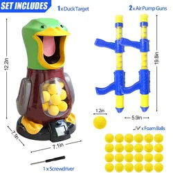 Duck Toys Shooting Games with Soft Foam Balls,Target Practice Toys with LCD Score RecordMultiplayer Interactive Games Toys