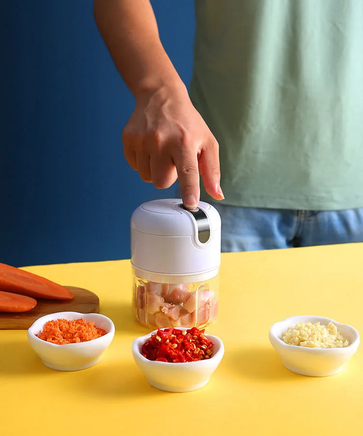 USB Charger Electric Vegetable Food Chopper Rechargeable Kitchen Food Processor