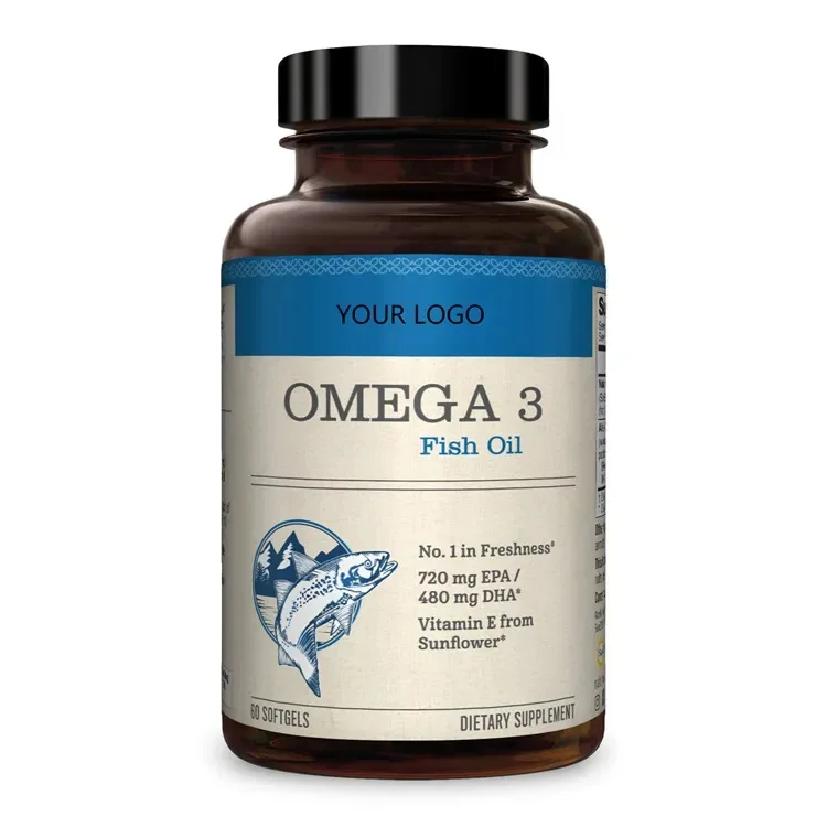 Прямая Продажа с фабрики Omega 3 Softgels рыбий жир витамин E DHA добавки для здоровья сердца мозга суставов
