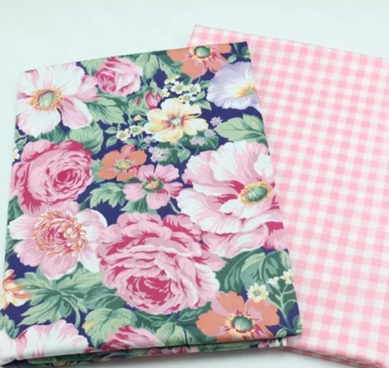 Big floral print cotton printed fabric 1.6 meter wide for bedding