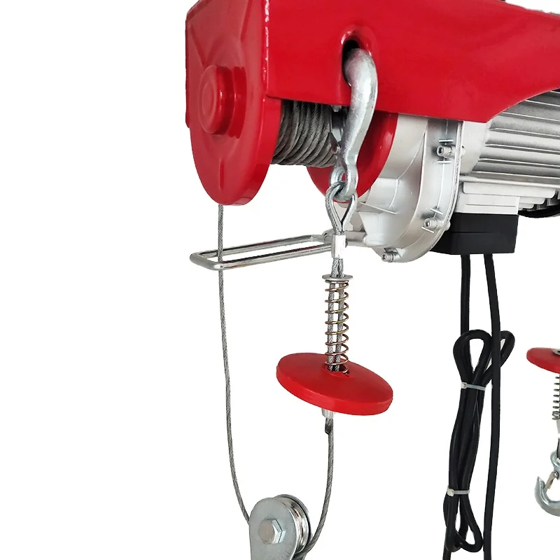 Factory direct sale electrical wire rope hoist 220v electric winch hoist with wire rope