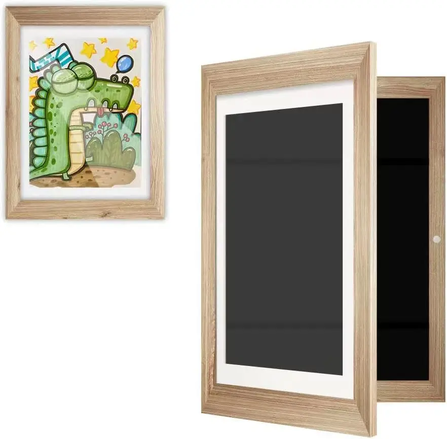 Kids Art Frames Front Opening Kids Artwork Picture Frame Changeable Displays Crafts Children Drawing Hanging