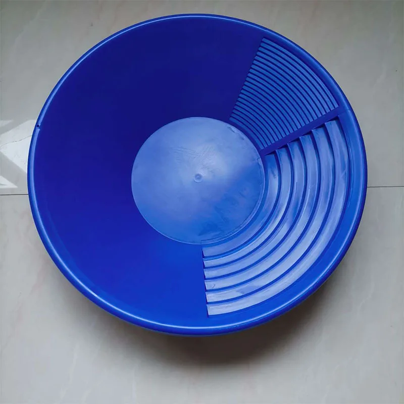 Portable Plastic Gold Basin Nugget Mining Washing Pan For Fine Sand Gold Wash