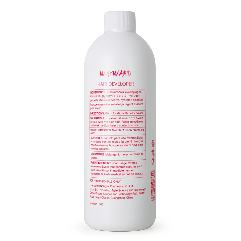 Fast shipping wholesale private label peroxide hair color developer natural cream oxidant hair in hair dye