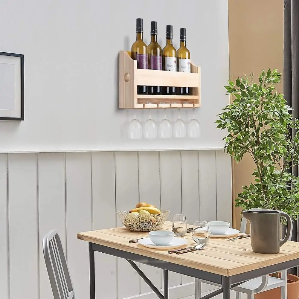 
Wine Cork Storage Countertop Classic wine cellar rack wall mounted wood Wine Racks for Bottles 