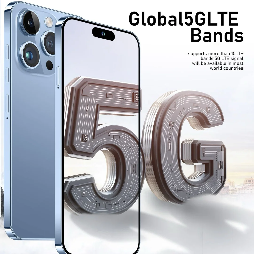 Hot selling original 15 Pro Max 16GB+512GB unlocked 5G smartphone 8800Mah fast charging 6.7inch large screen Android phone