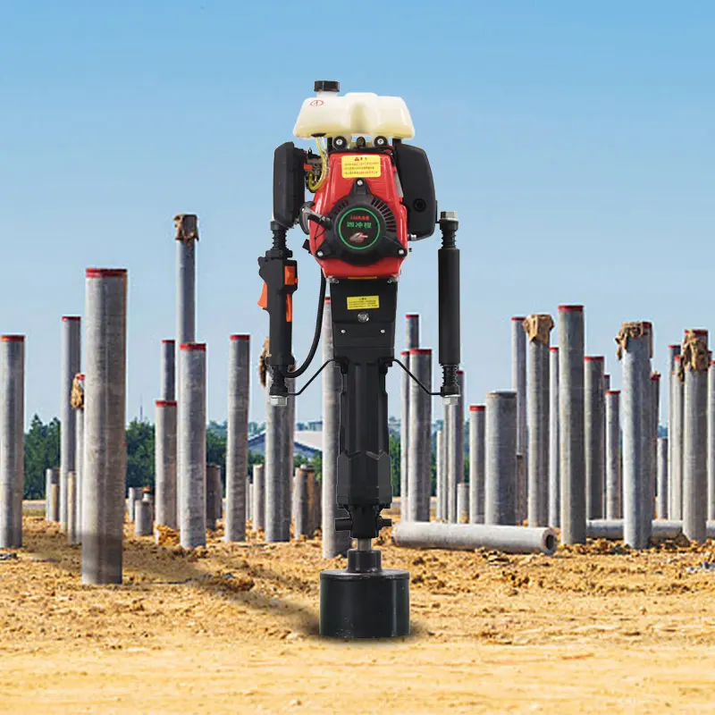 Best Selling High Efficiency Petrol Fence Knocker Post Driver Lightweight 4 Stroke High Quality New Motor Engine Pile Drivers