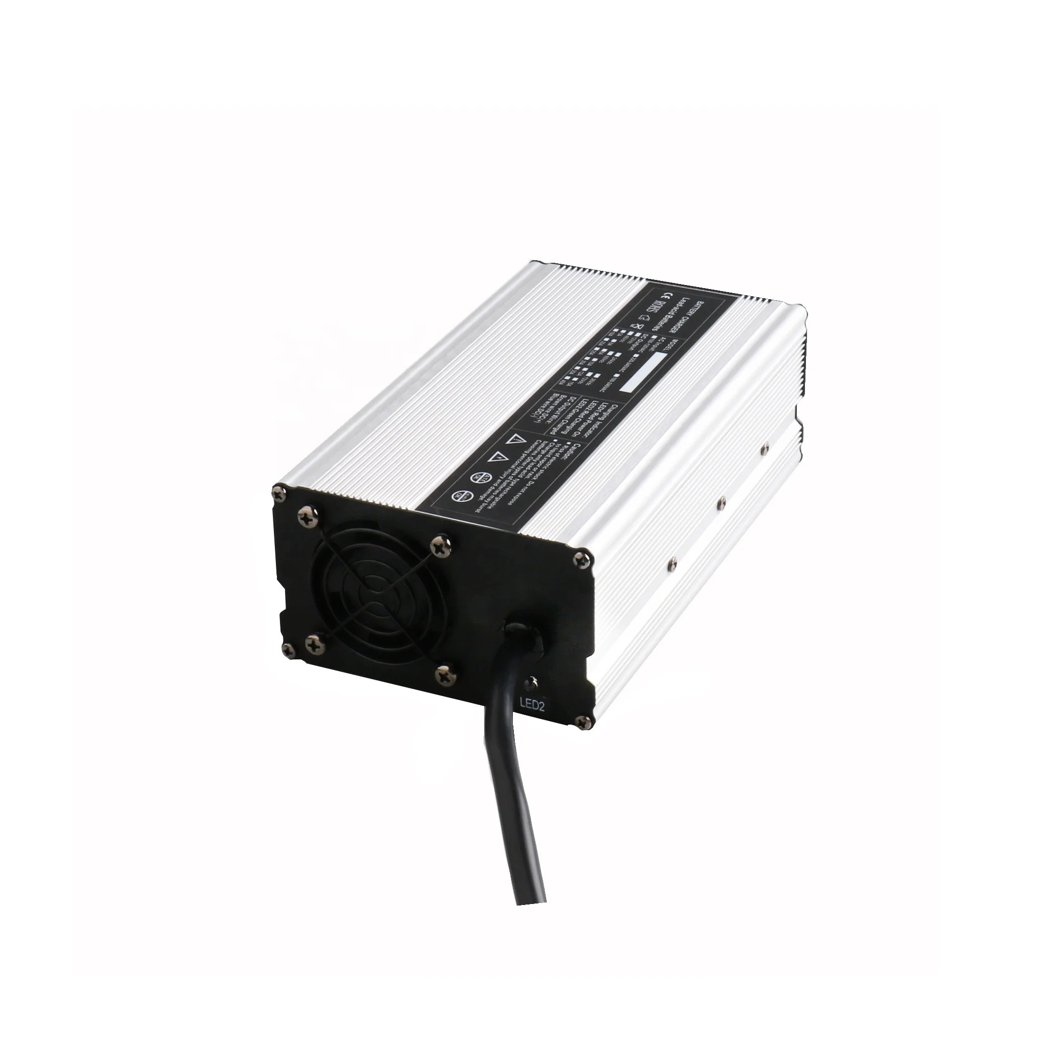 Aluminum case Smart Fast Lithium Battery Charger 12v 30a suitable for lead acid battery electric bicycle power tools