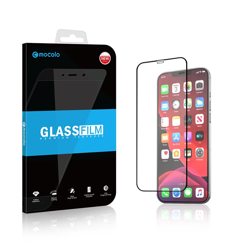 
Amazon Hot Wholesale Tempered Glass Film for iPhone 12 Pro Screen Protector, for iPhone 12 Pro Max Tempered Glass for New Apple 