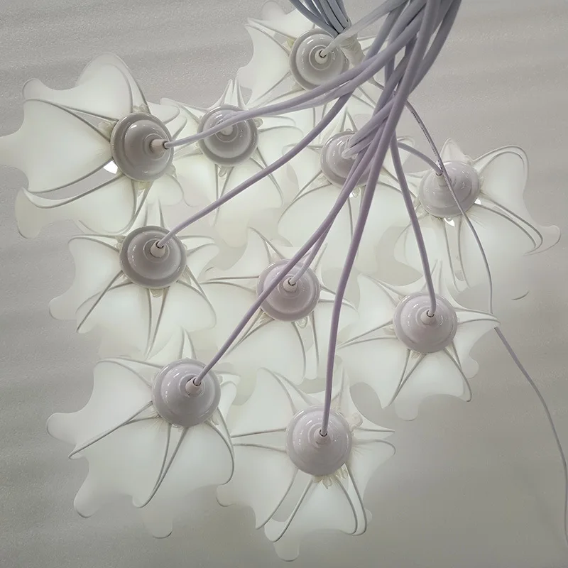 Party props Wedding hanging artificial flower LED ceiling light Wedding centerpieces table decoration party event items