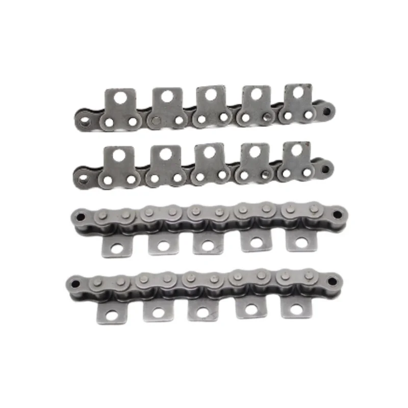 Industrial Drive Conveyor Roller Single Hole Riser Chain 08B 10A 12A 16A Straight Plate