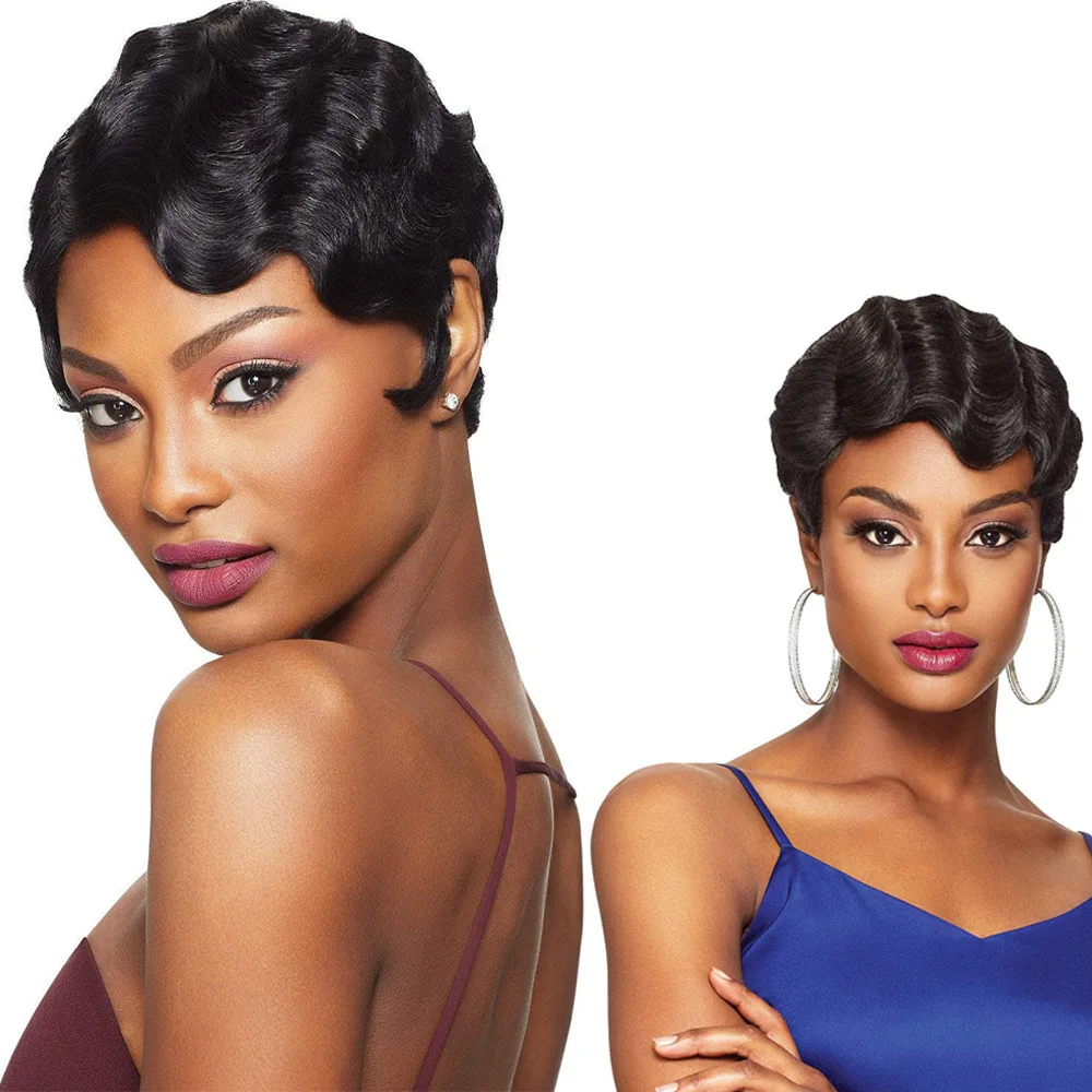 
Retro classic wavy wavy hair headgear Shanghai head 