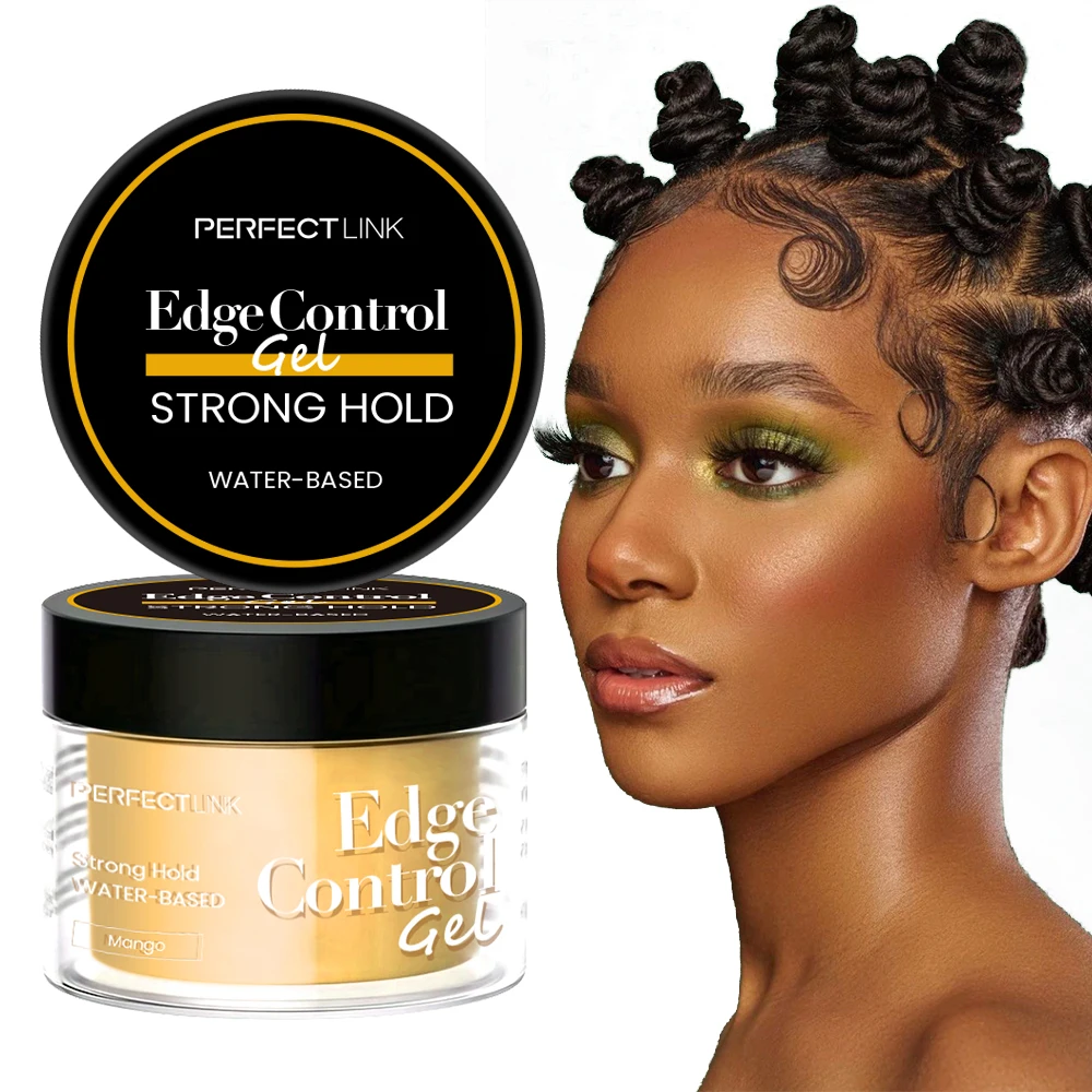 2025 mango gel Strong Hold Hair Pomade Long Lasting Edge Control Gel Nourishing Hair Smoothing Moisturizing Texturizing