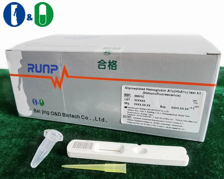
High Quality & Accuracy HbA1c (Glycosylated Hemoglobin A1c) Antigen Blood Type Test Kit 