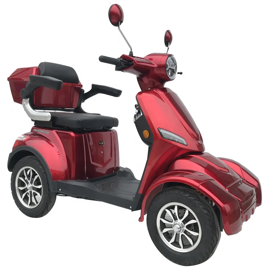 Easy handling 60V battery power senior citizens 4 wheel electric scooter motor mobility