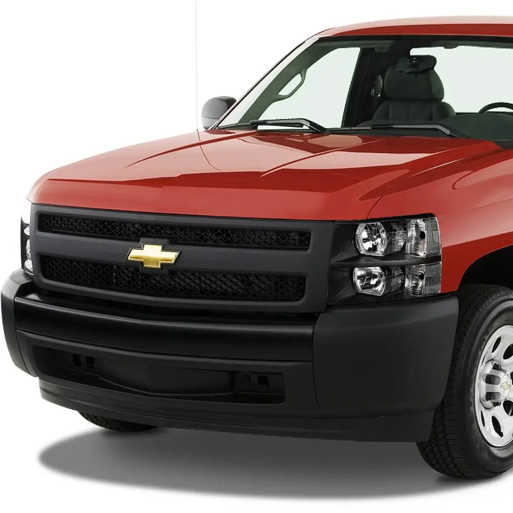 Auto Lamp Apply to 2007 2013 For Chevy Silverado 1500/2500/3500 Pick Up Truck HD Black Housing Head Light