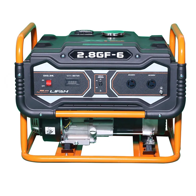 Portable Petrol Generators Small Size Gasoline Lifan 2.8kw Generators Set