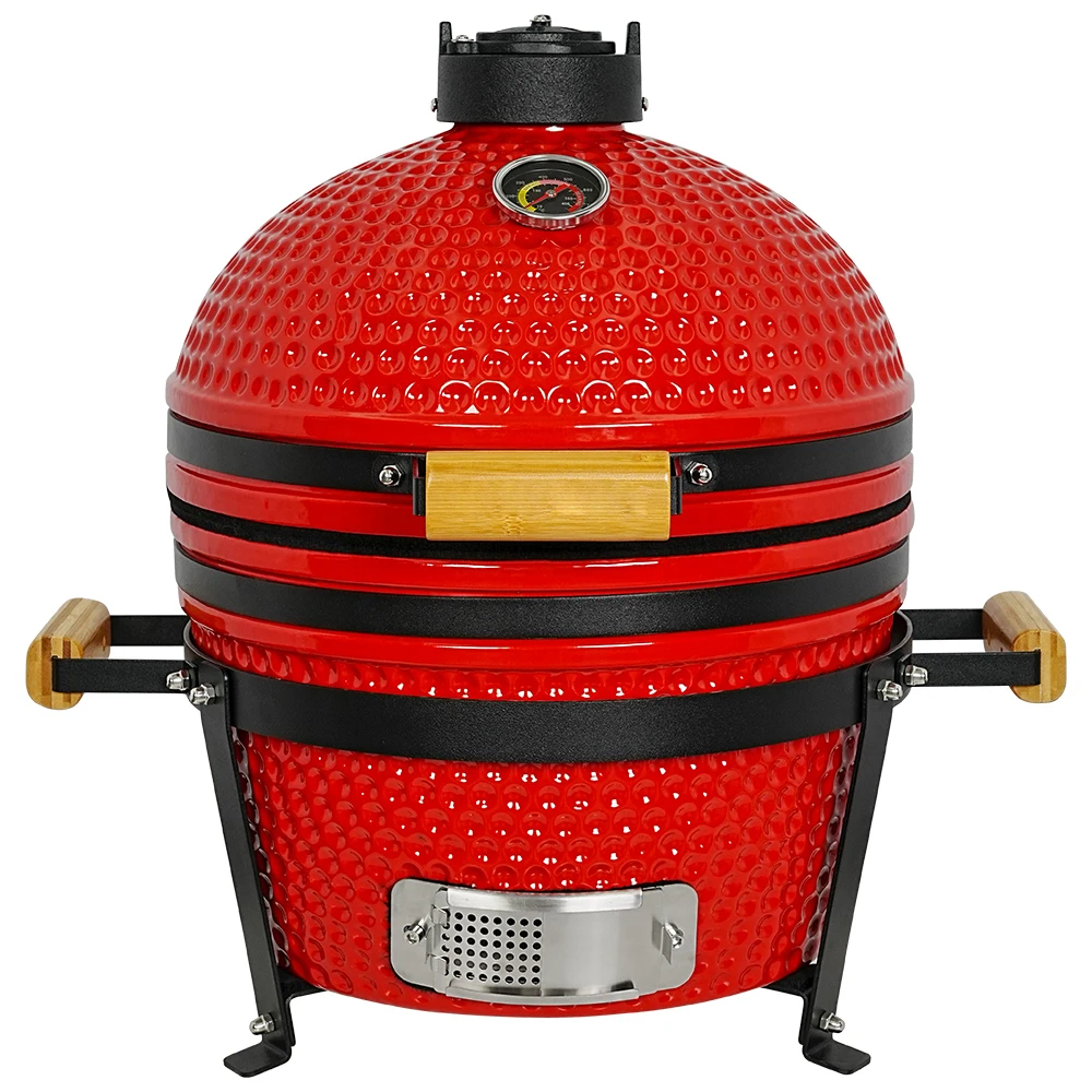 Себ KAMADO 16-дюймовый Красный Портативный угольный гриль тандур печь мини-барбекю керамический камадо барбекю