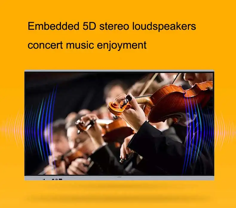 PI1081 умная плоская панель 3D динамик беспроводная интерактивная доска 4K сенсорный экран монитор для ТВ-конференций все в одном
