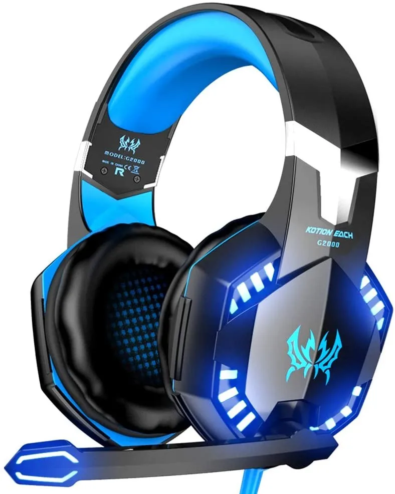 
kotion each g2000 Wired Headphones Eating Chicken Artifact Illuminated Gaming Headset 