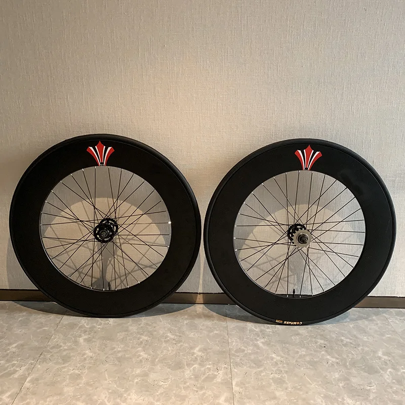 700c Track Bike Wheelset Fixed Gear Wheel Rim 90mm 70mm Aluminum Alloy Flip-flop Wheelset Fixie Bicycle wheel parts