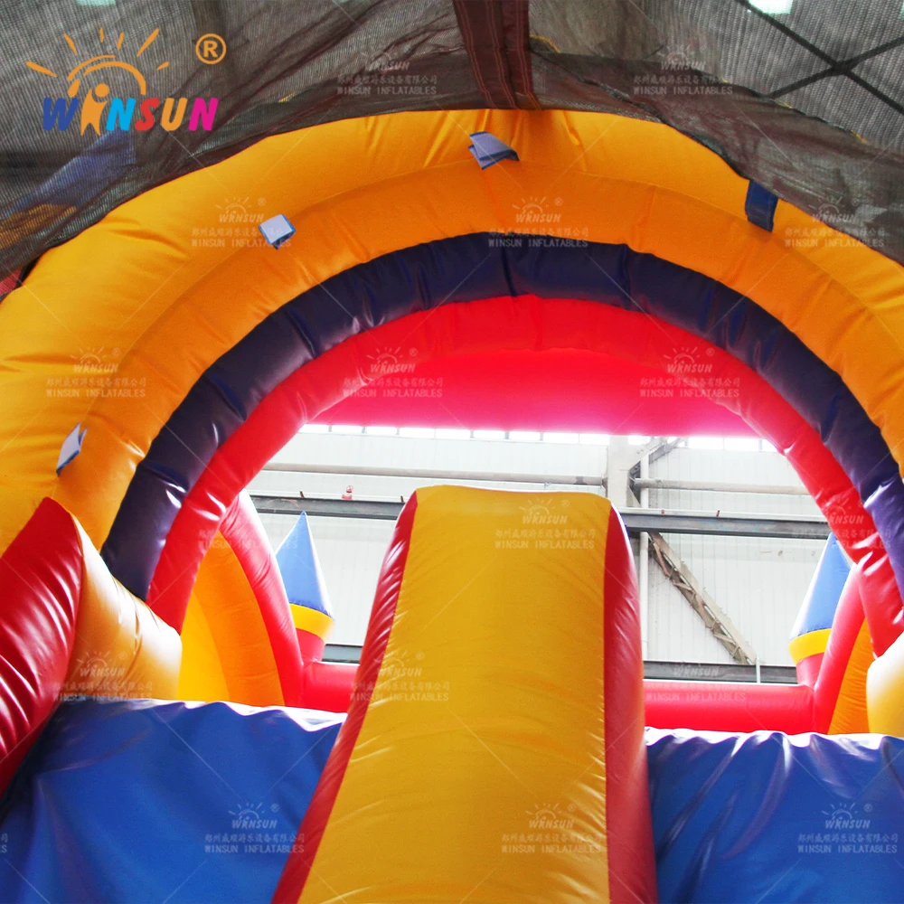 Commercial inflatable sport game interested interactive games Inflatable castle obstacle course for kids