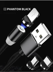 1M Magnetic Cable Micro USB Type C Charger For Android Phones Fast Charging Magnet Charge Cord For iP13 12 Pro XS Max
