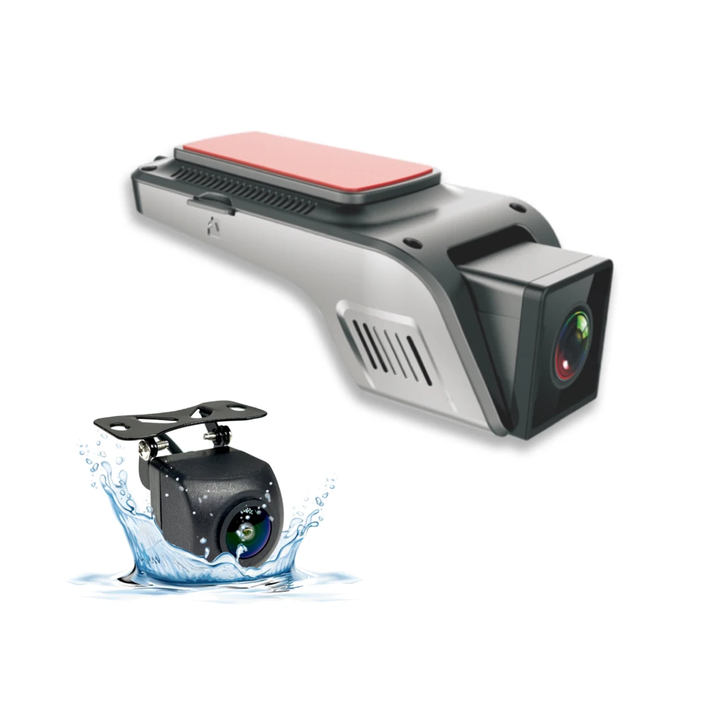 E-Too Dual Lens Tachograph Camcorder Dashboard Car Camera And Recorder Dashcam Front And Rear 2 Channel Dashcam Video Camera Dvr