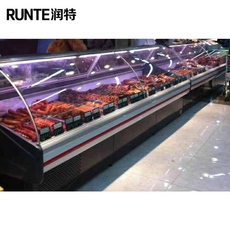 Deli freezer / curve freezer / refrigerated showcase